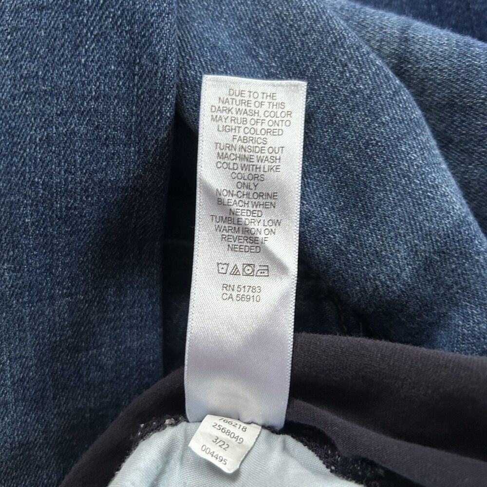 Universal Thread Maternity Jeans Size 10 Reg Dark Wash Over Belly Panel Raw Hem - Picture 6 of 6